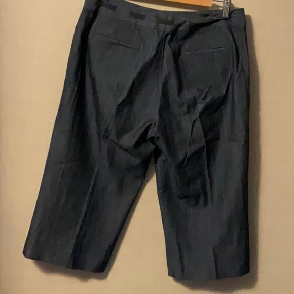 Larry Levine Blue Capris with Tailored Fit - Picture 2 of 5